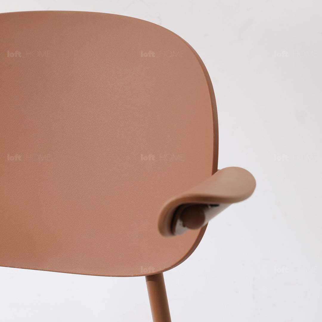 Contemporary fabric plastic dining chair loop material variants.