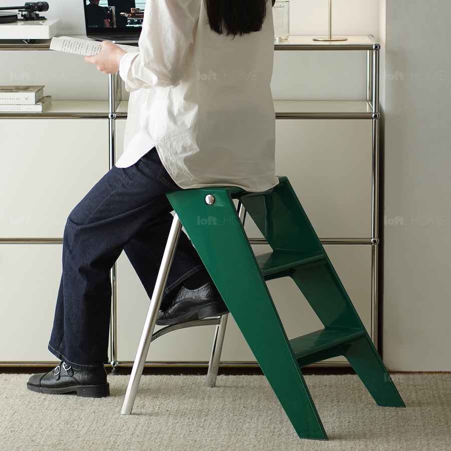 Contemporary plastic steel ladder alto primary product view.