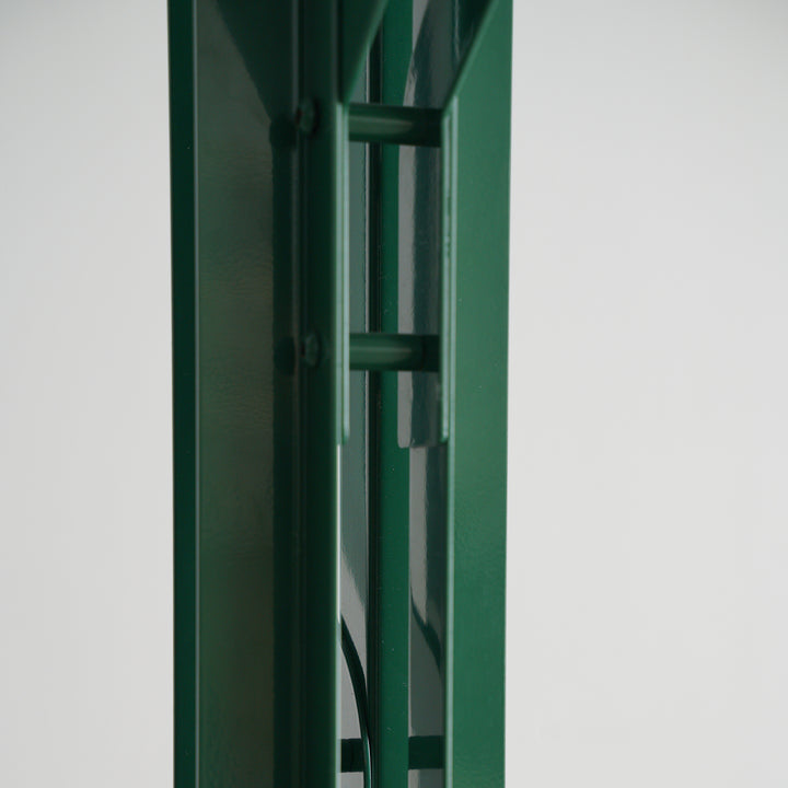 Contemporary steel clothes hanger cactus in close up details.