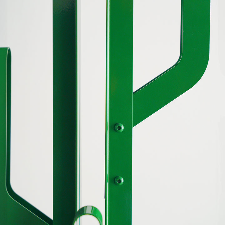 Contemporary steel clothes hanger cactus in details.