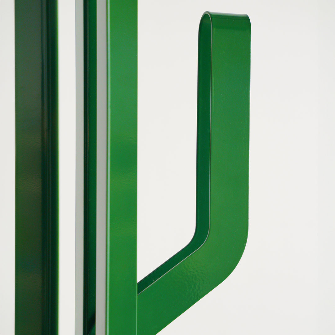 Contemporary steel clothes hanger cactus in still life.