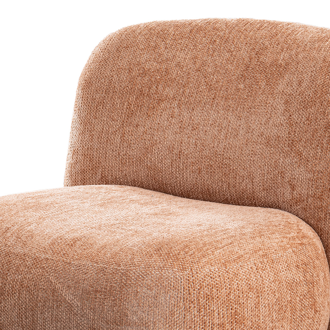 Cream boucle fabric 1 seater sofa malt in real life style.