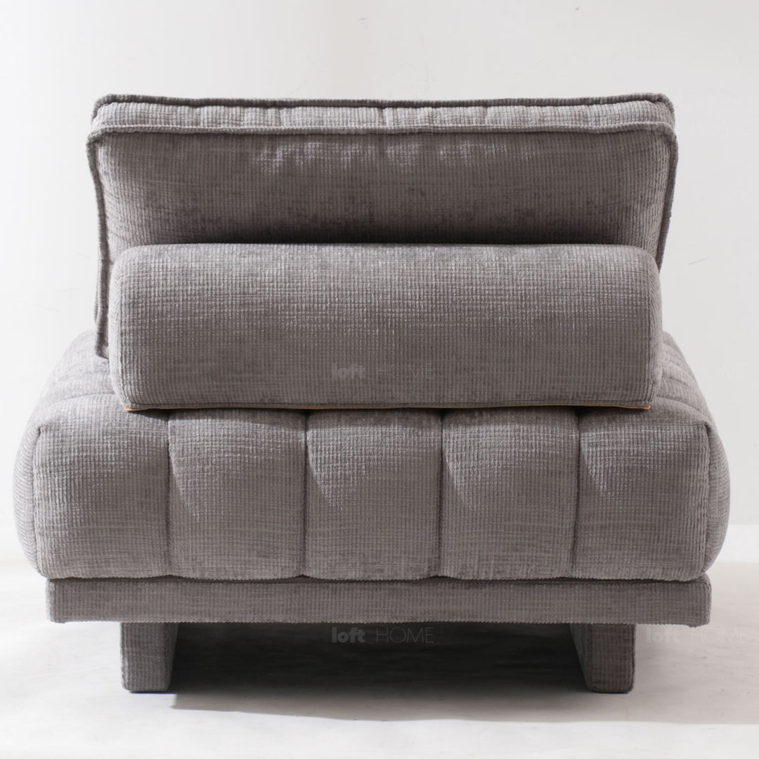 Cream fabric 1 seater sofa ganache in real life style.
