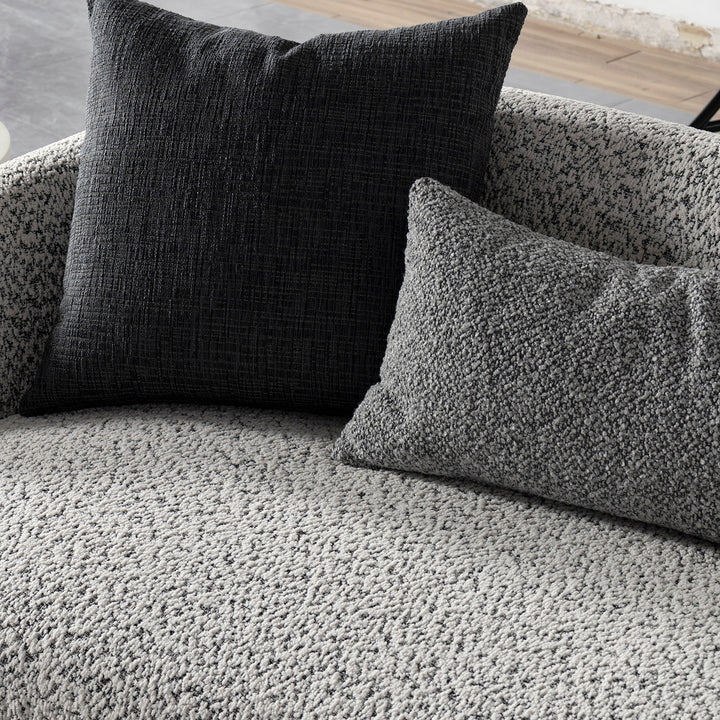 Cream boucle fabric 3 seater sofa nova in real life style.