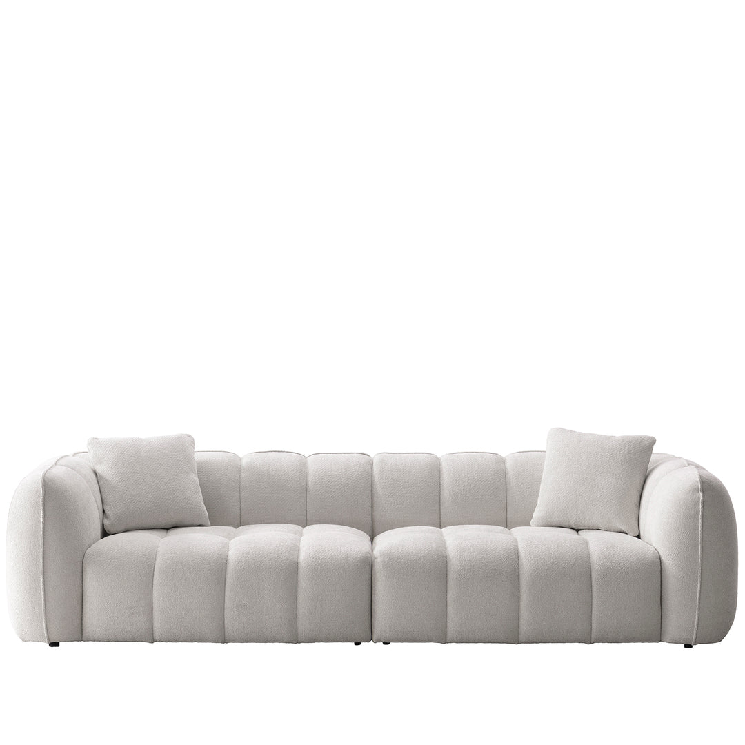 Cream mixed weave fabric 4 seater sofa puddy size charts.