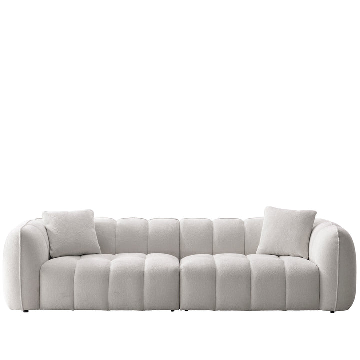 Cream mixed weave fabric 4 seater sofa puddy size charts.