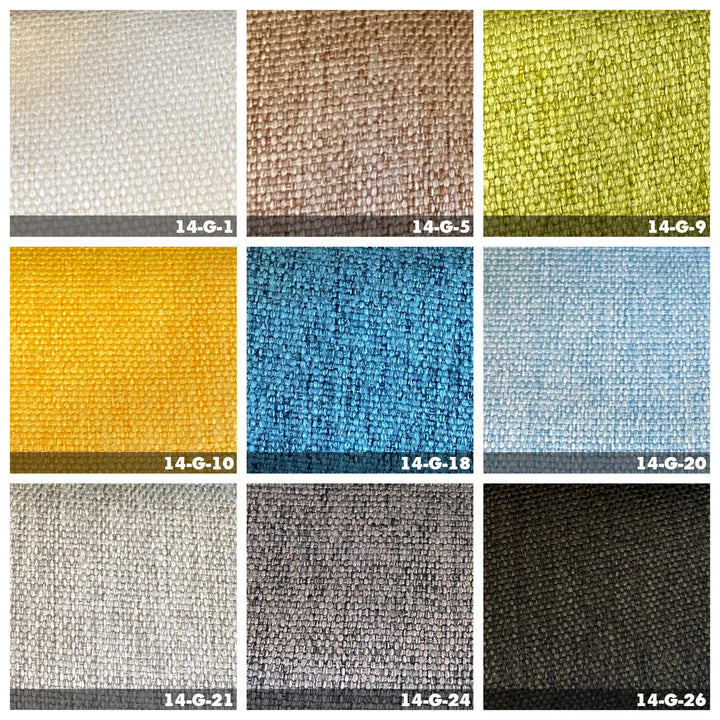 Modern fabric 3 seater sofa adam color swatches.