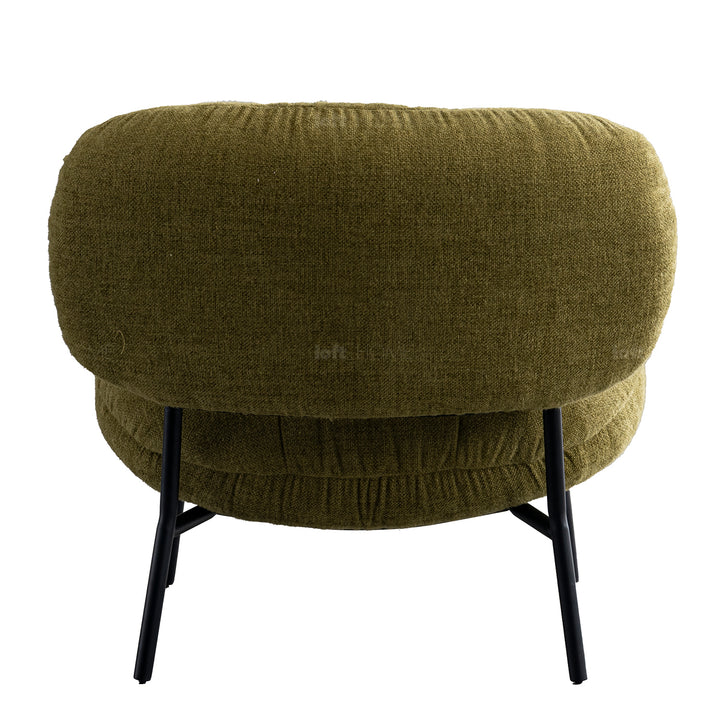 Industrial linen fabric 1 seater sofa luka luka in real life style.