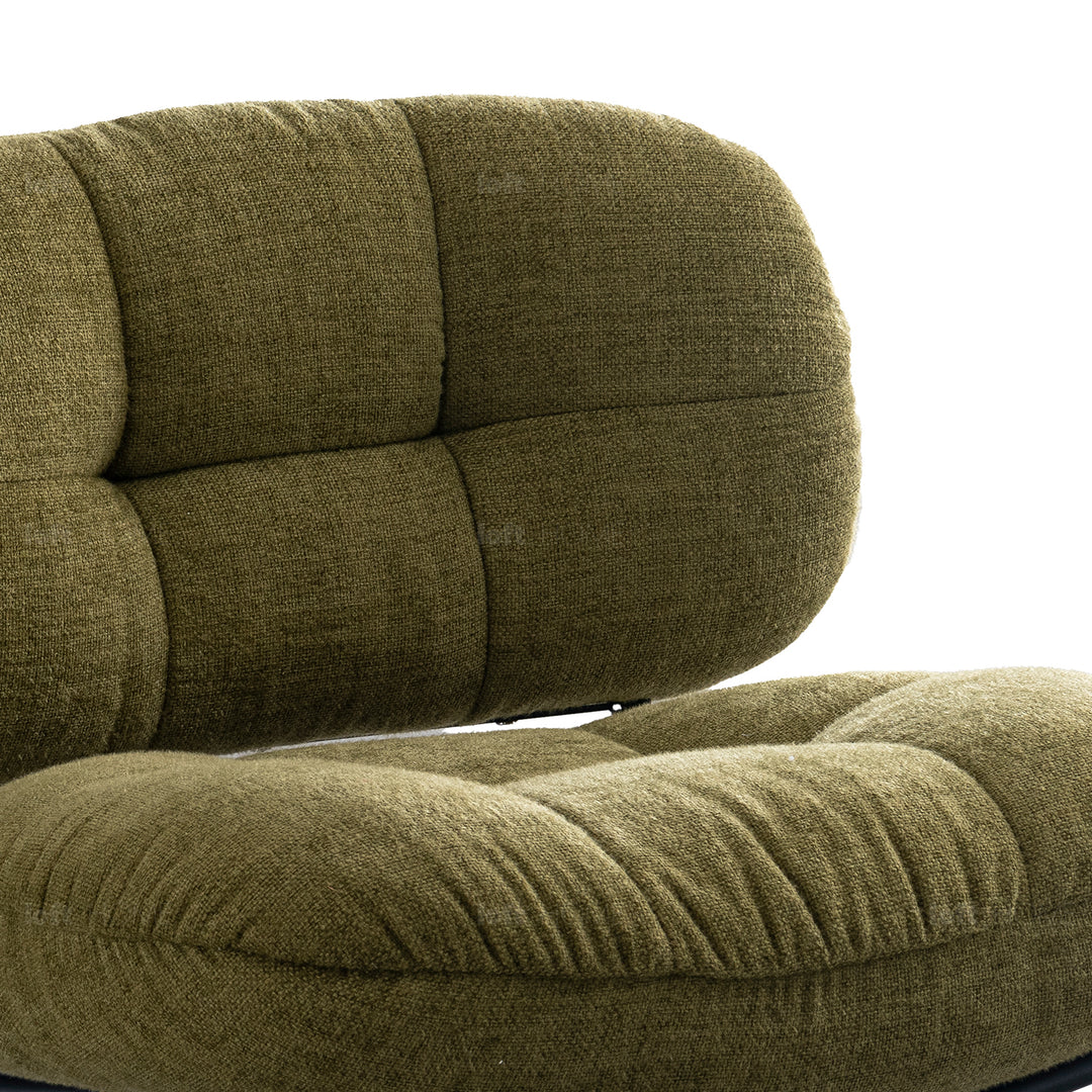 Industrial linen fabric 1 seater sofa luka luka with context.