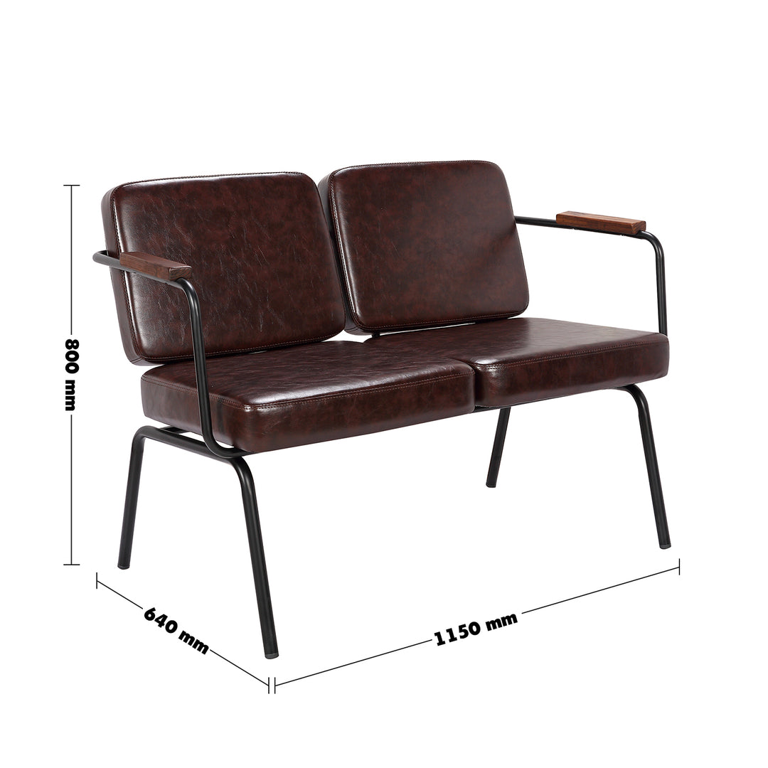 Industrial pu leather dining bench double pullman size charts.