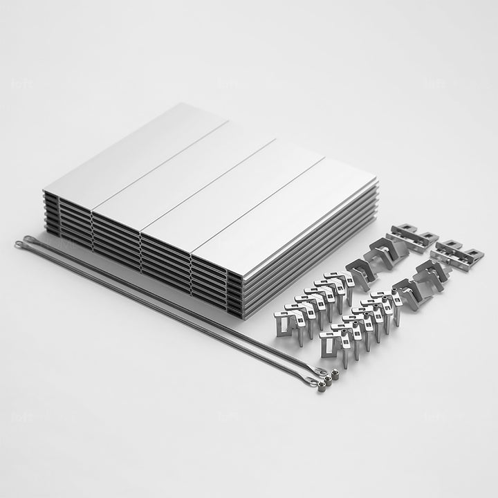 Industrial aluminium shelf cube conceptual design.