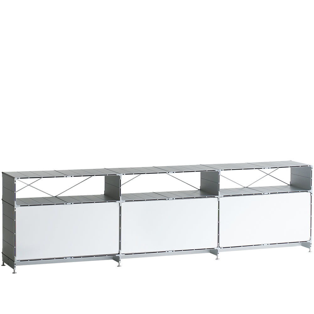 Industrial aluminium tv console cube size charts.