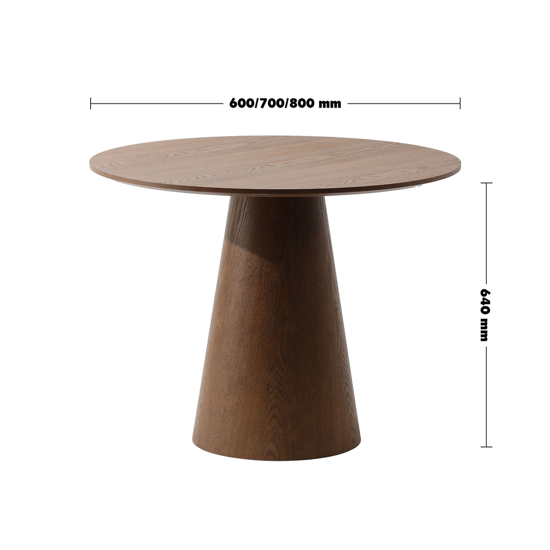 Japandi ash wood veneer round dining table amalfy size charts.