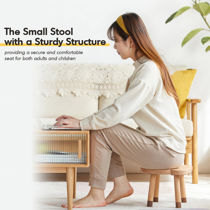 Scandinavian wood kids stool bear conceptual design.