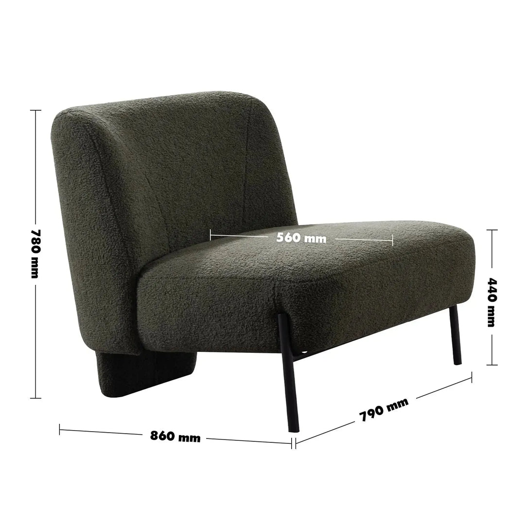 Modern sherpa fabric 1 seater sofa atrium size charts.