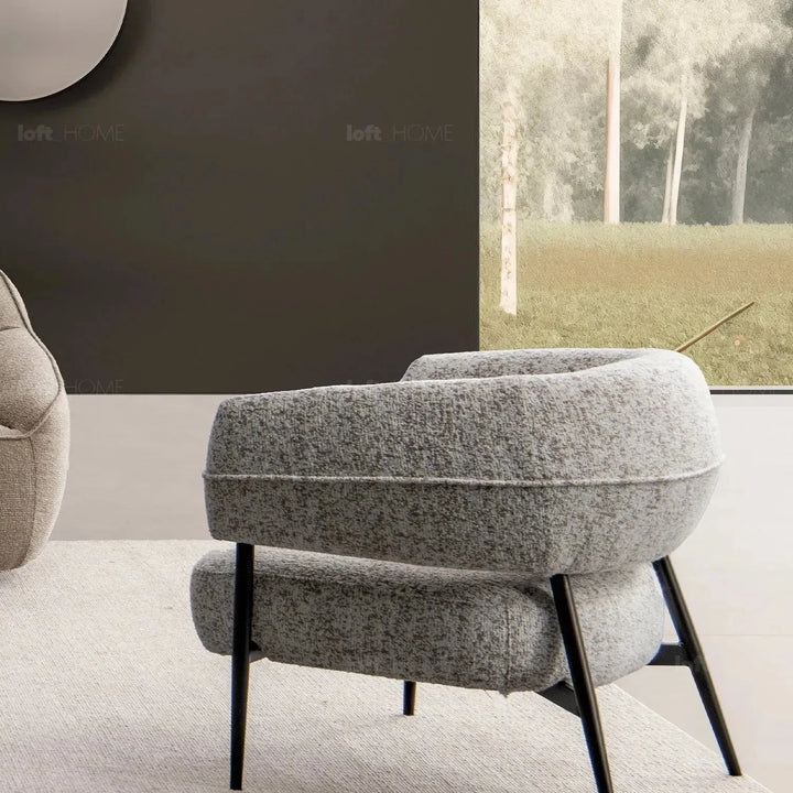Modern mixed weave fabric 1 seater sofa bayeux environmental situation.