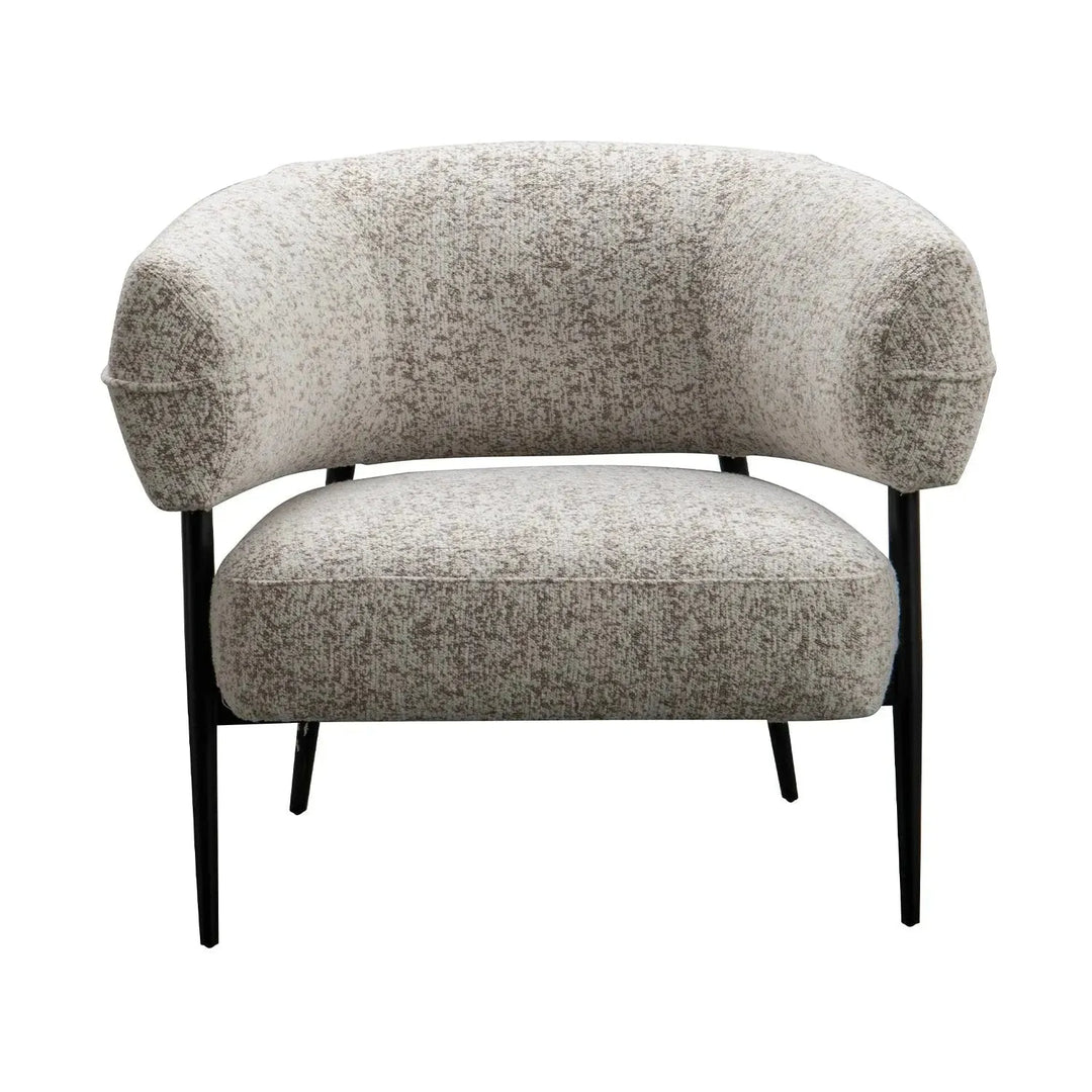 Modern mixed weave fabric 1 seater sofa bayeux color swatches.