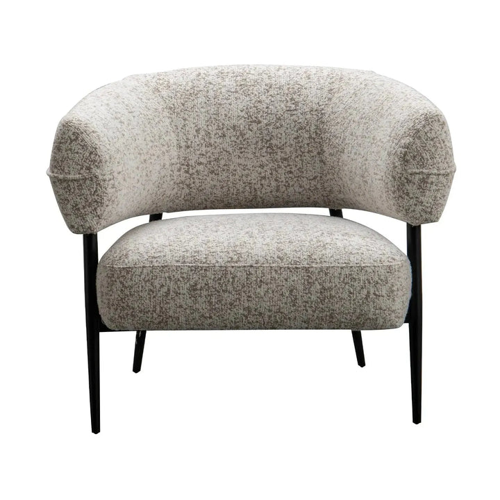 Modern mixed weave fabric 1 seater sofa bayeux color swatches.
