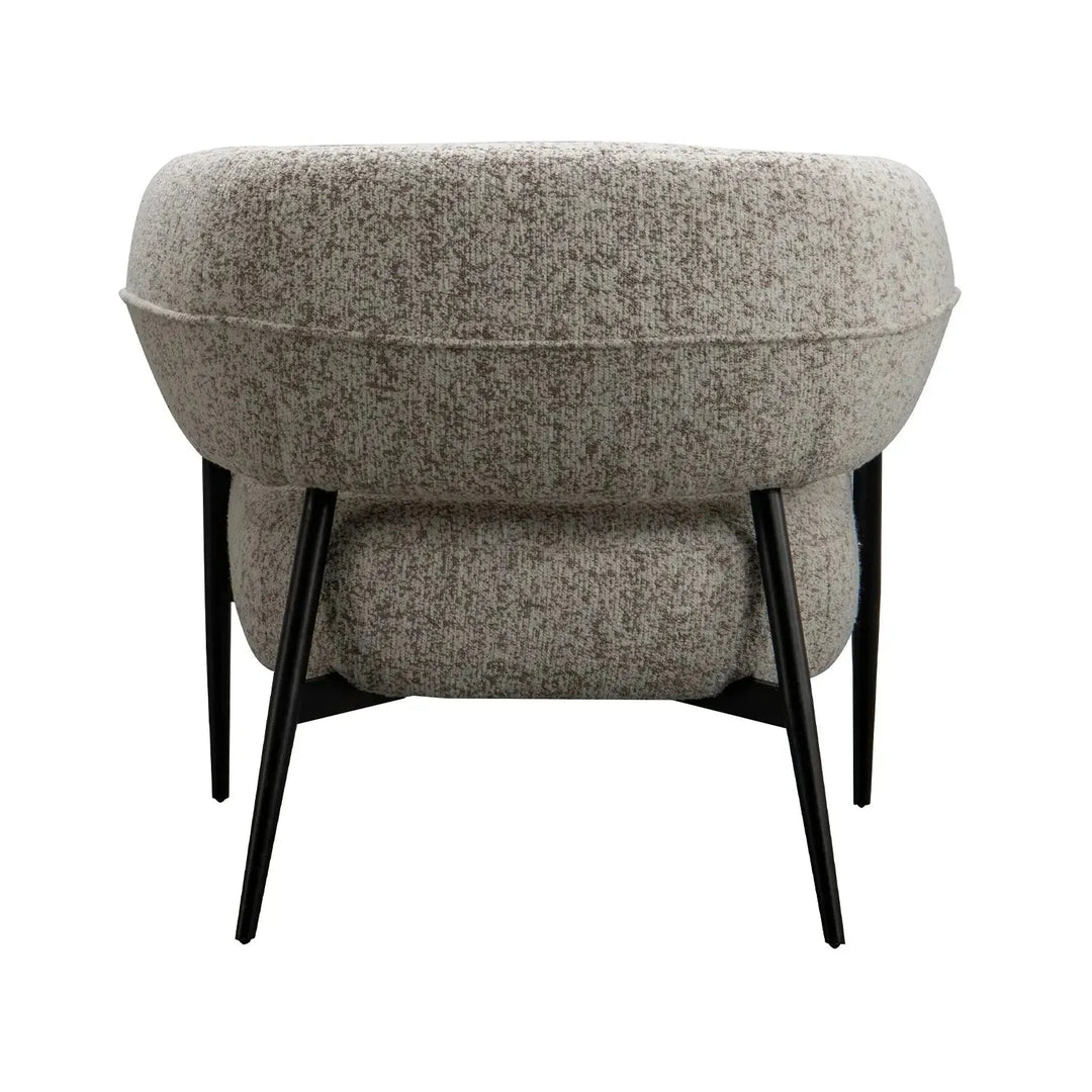 Modern mixed weave fabric 1 seater sofa bayeux in real life style.