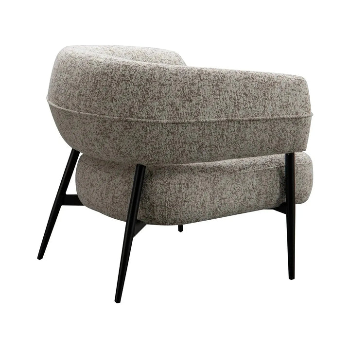 Modern mixed weave fabric 1 seater sofa bayeux with context.