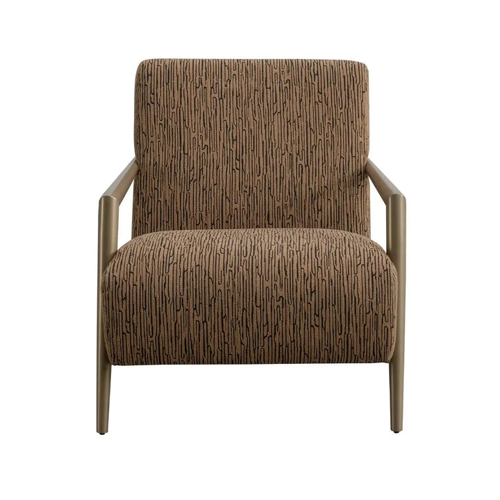 Modern mixed weave fabric 1 seater sofa feldspar in close up details.