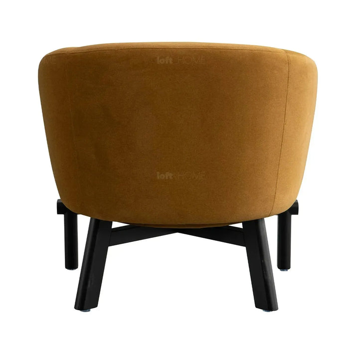 Modern suede fabric 1 seater sofa ginge color swatches.
