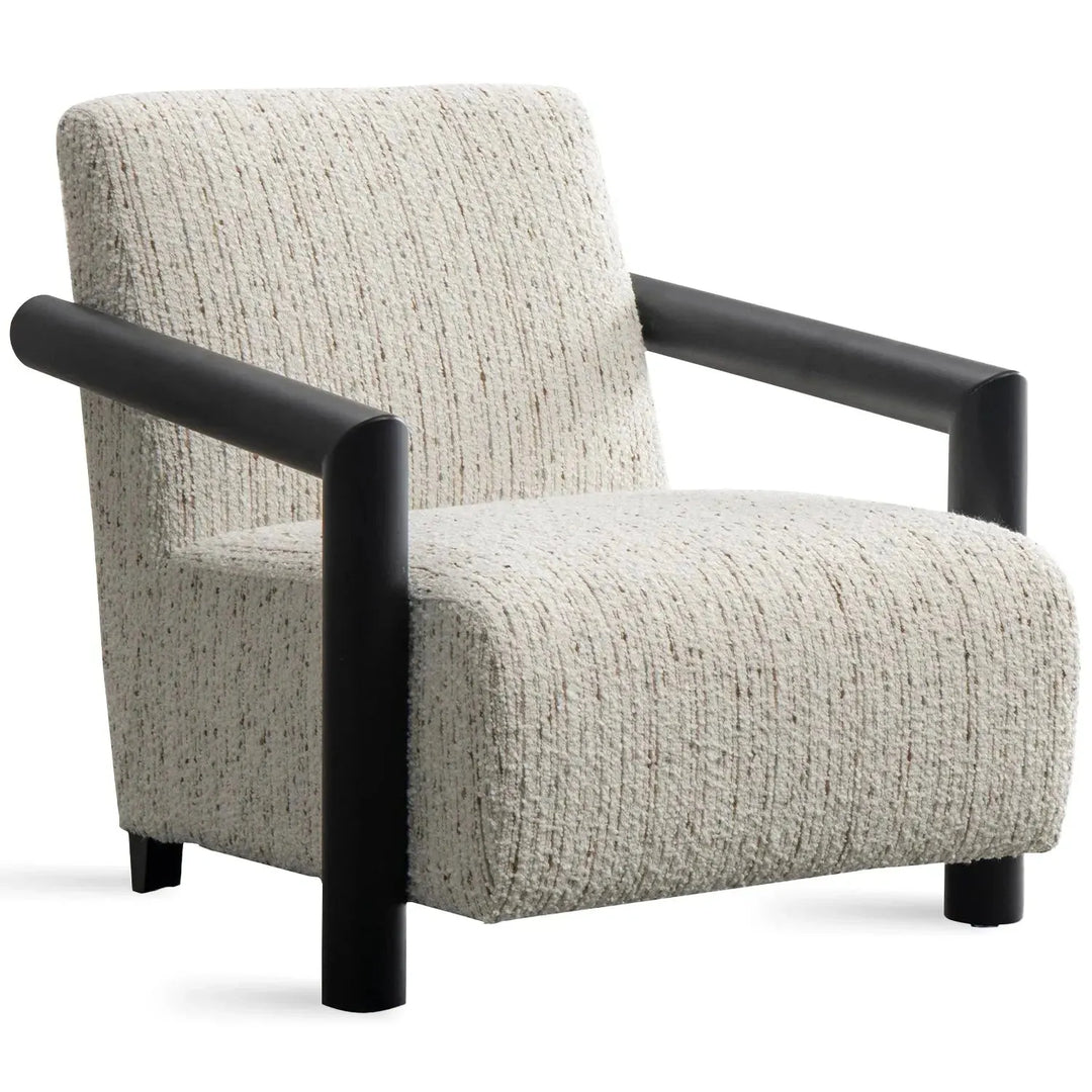Modern sherpa fabric 1 seater sofa granitova detail 2.