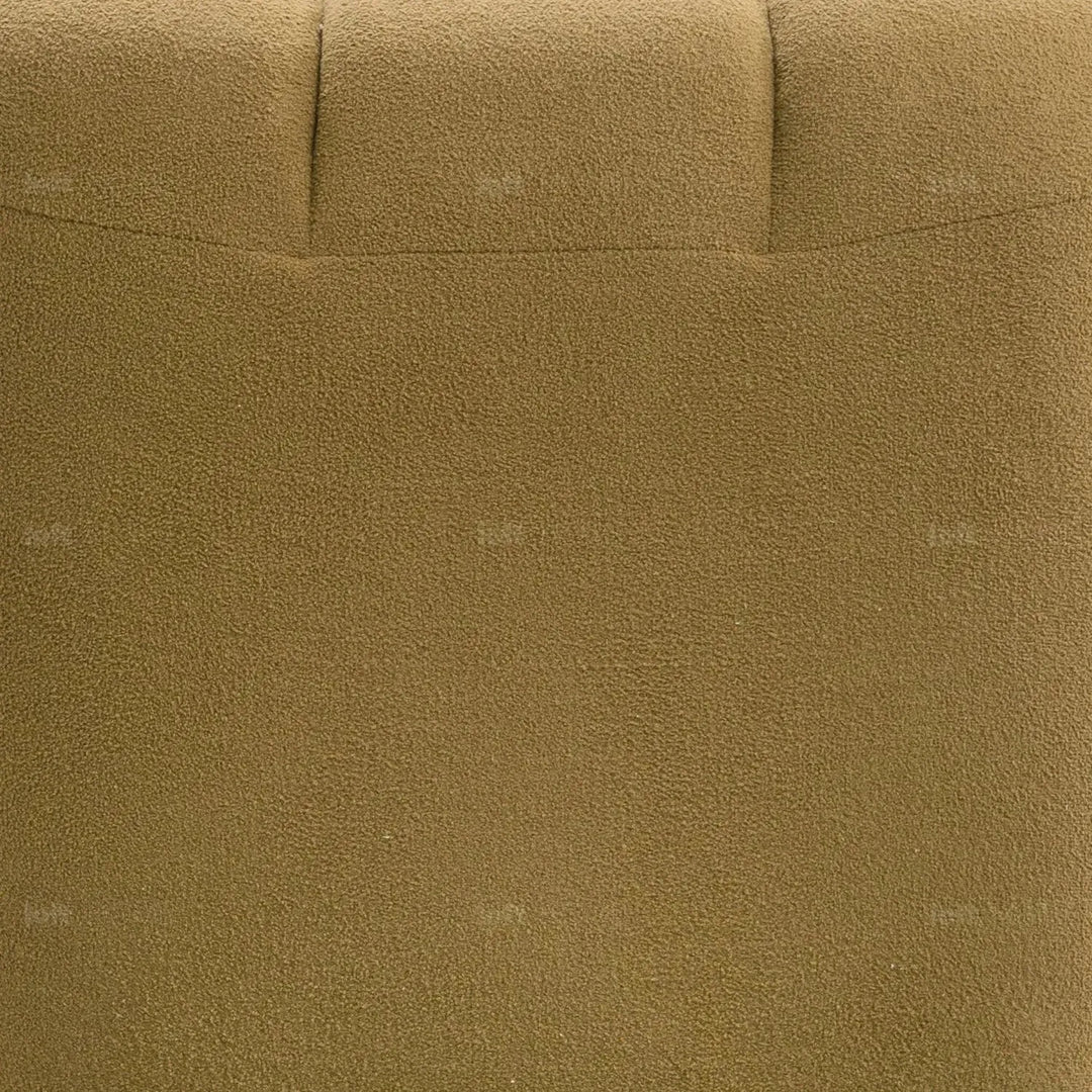 Cream sherpa fabric revolving 1 seater sofa limestone environmental situation.