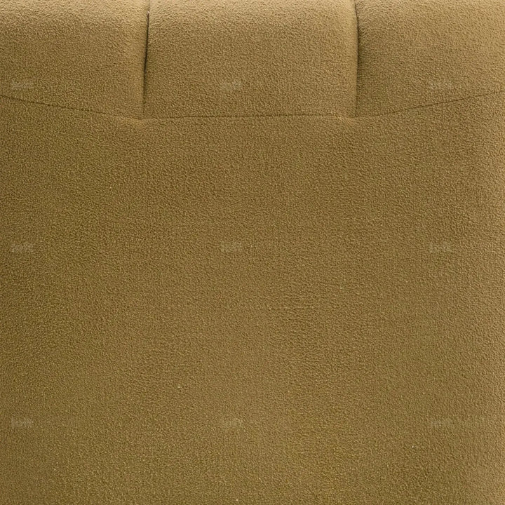Cream sherpa fabric revolving 1 seater sofa limestone environmental situation.
