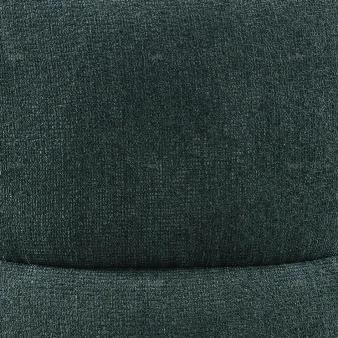 Cream mixed weave fabric revolving 1 seater sofa moss environmental situation.