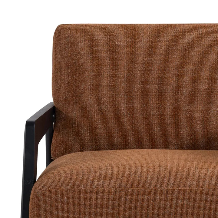Modern mixed weave fabric 1 seater sofa sempre with context.