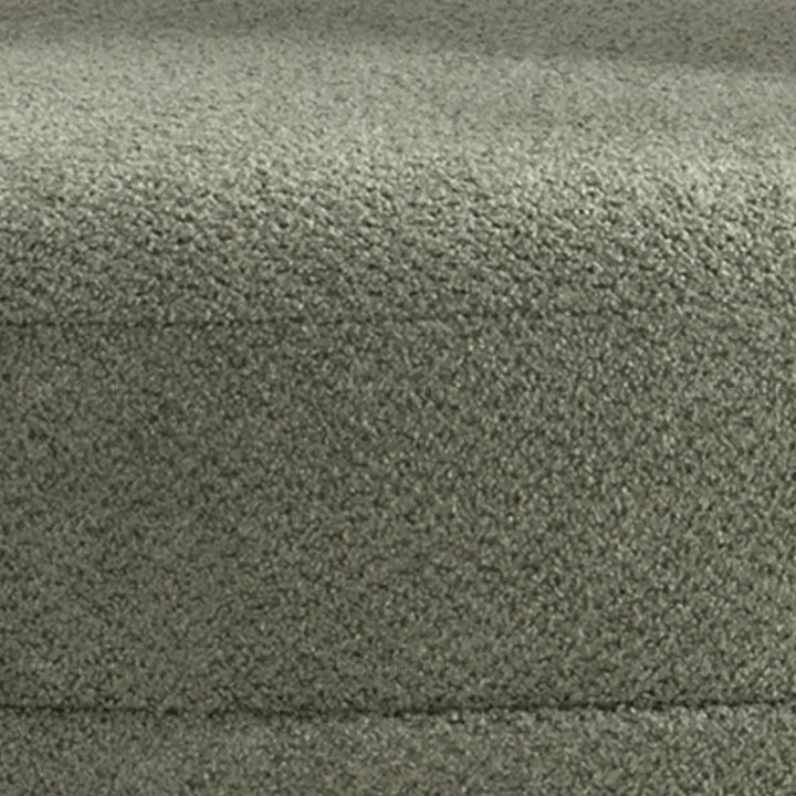 Modern mixed weave fabric 1 seater sofa yard in panoramic view.