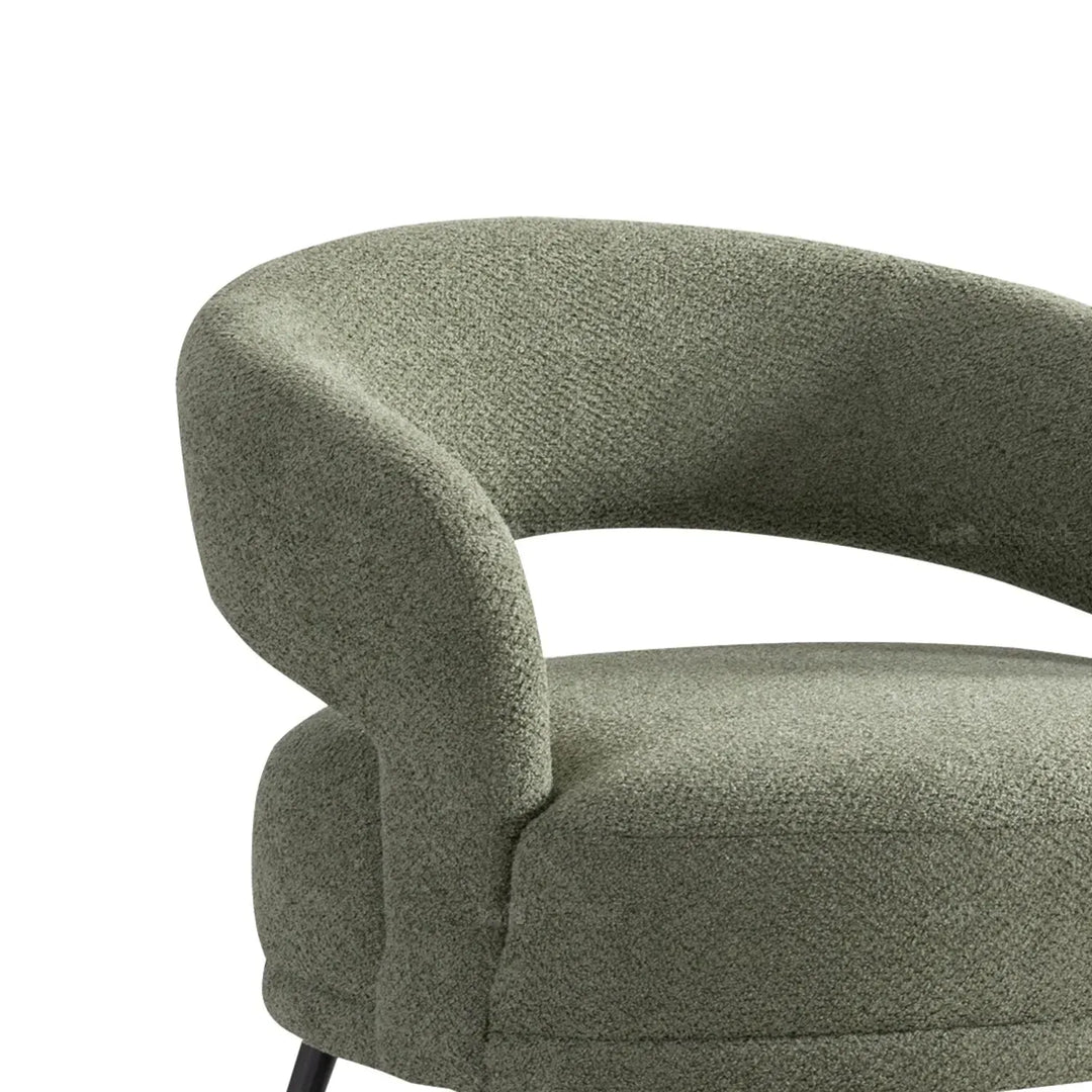 Modern mixed weave fabric 1 seater sofa yard material variants.