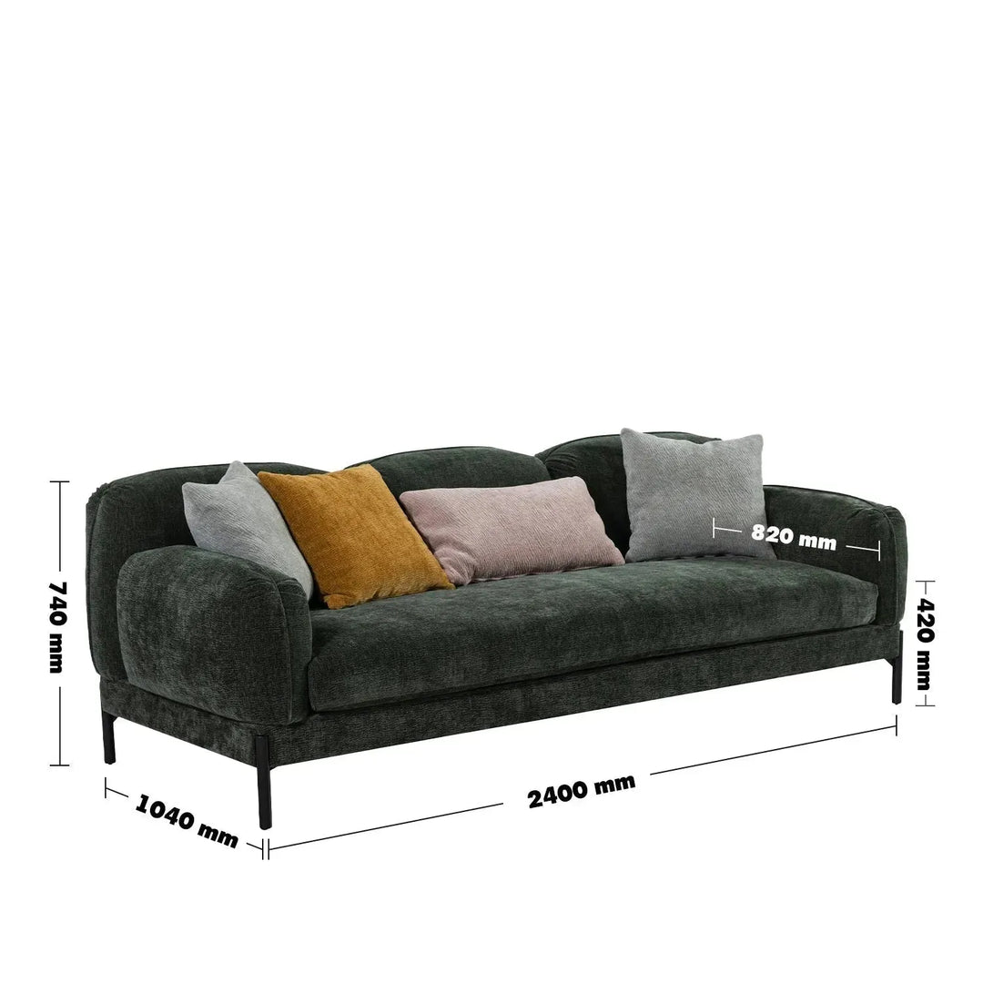 Modern chenille velvet fabric 3.5 seater sofa nimbus size charts.