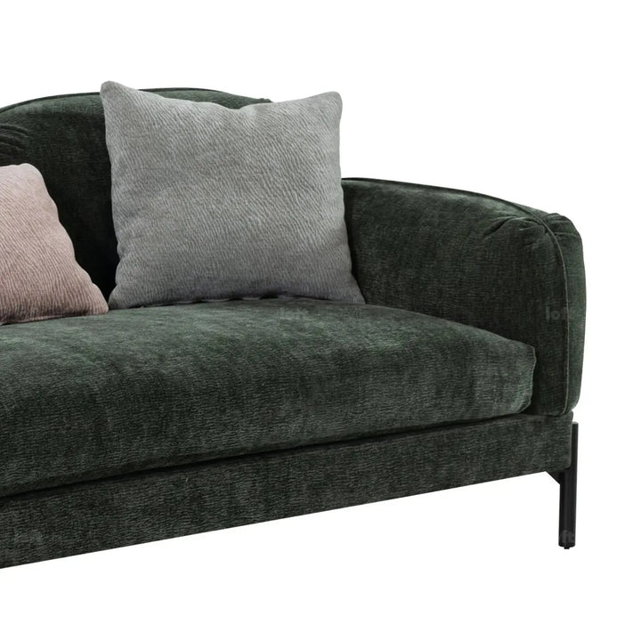Modern chenille velvet fabric 3.5 seater sofa nimbus material variants.