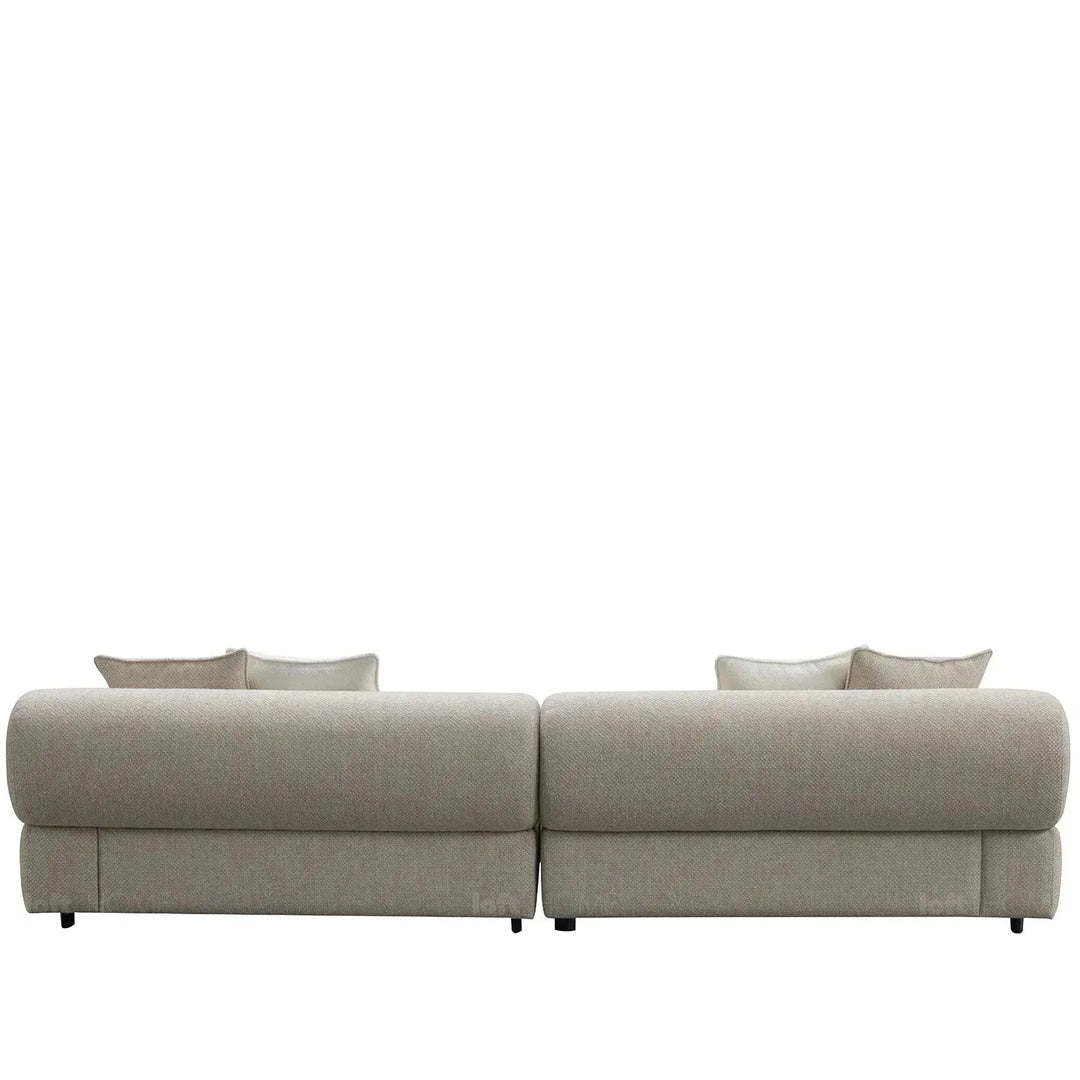 Modern mixed weave fabric 4 seater sofa ench material variants.
