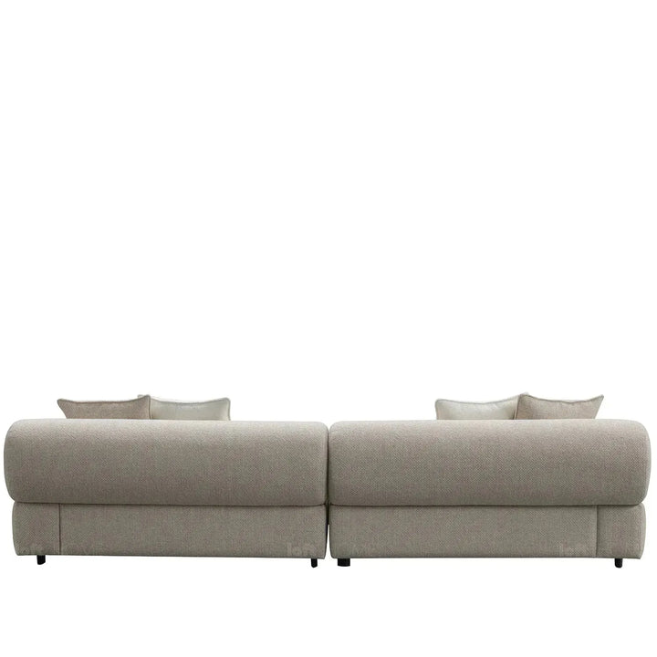 Modern mixed weave fabric 4 seater sofa ench material variants.