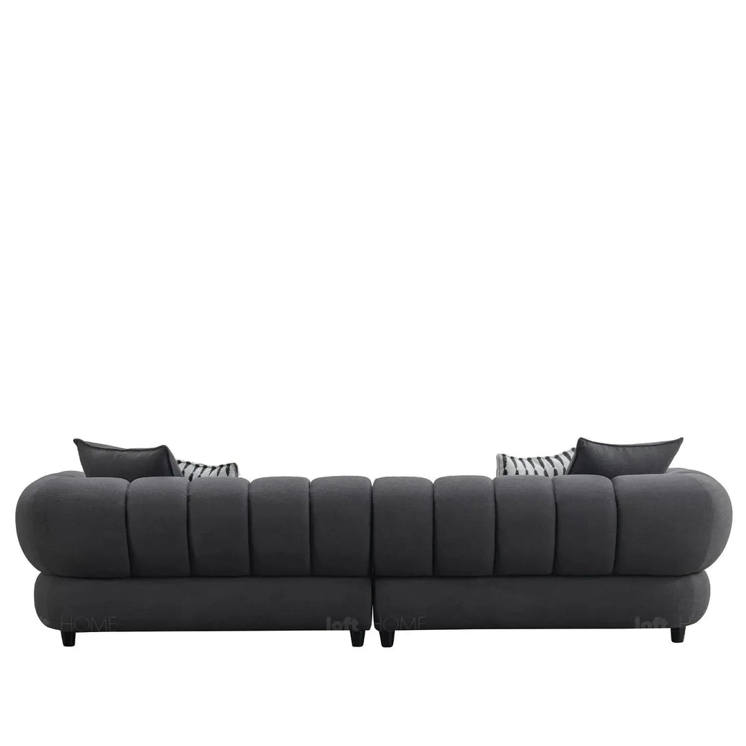 Modern sherpa fabric 5 seater sofa lace color swatches.
