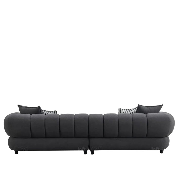 Modern sherpa fabric 5 seater sofa lace color swatches.