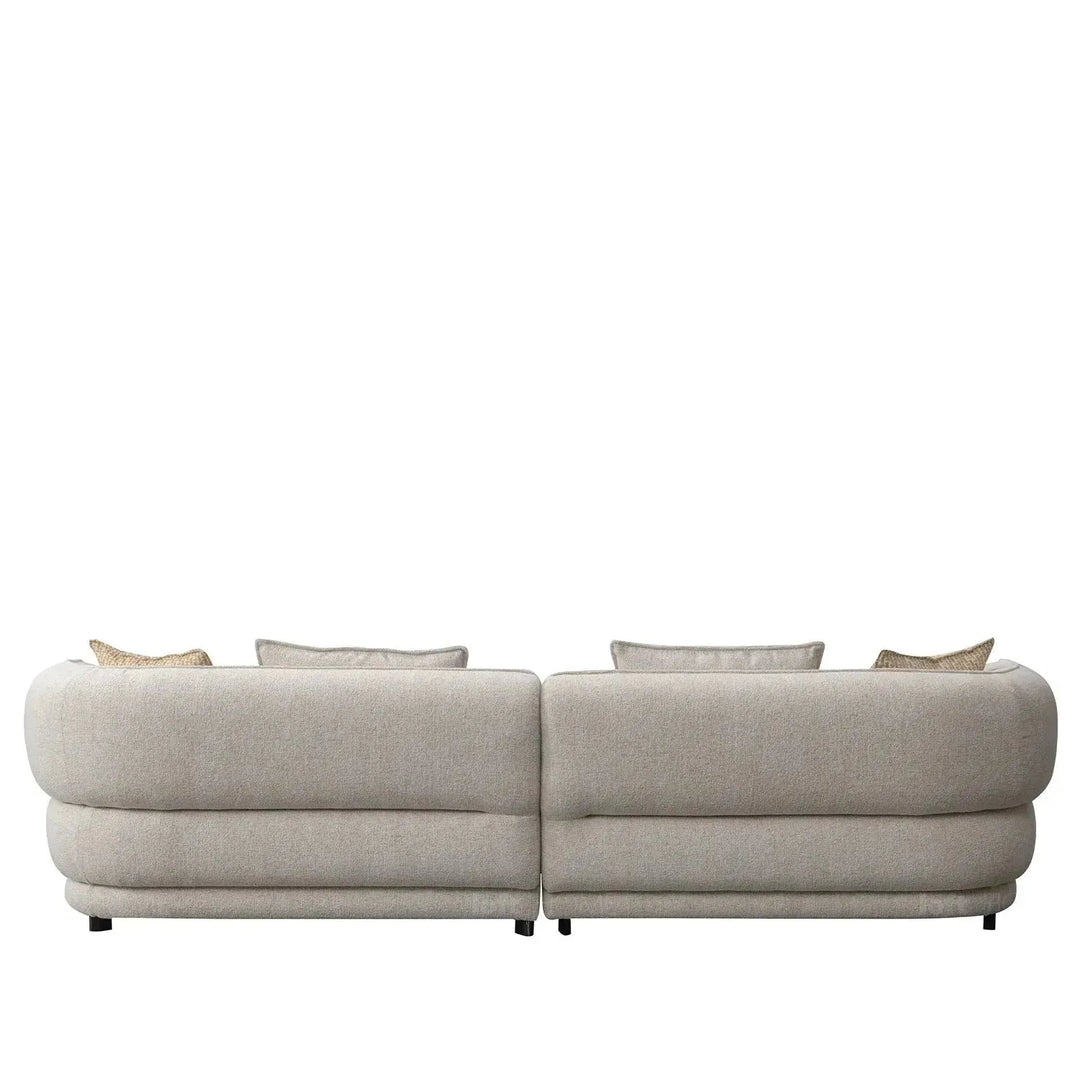 Modern mixed weave fabric 4 seater sofa manor color swatches.