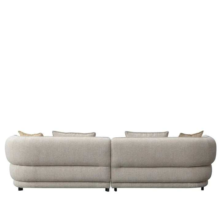 Modern mixed weave fabric 4 seater sofa manor color swatches.