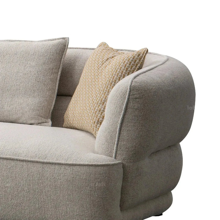 Modern mixed weave fabric 4 seater sofa manor with context.