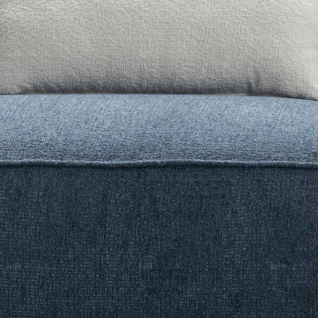 Modern mixed weave fabric 4 seater sofa nep in close up details.