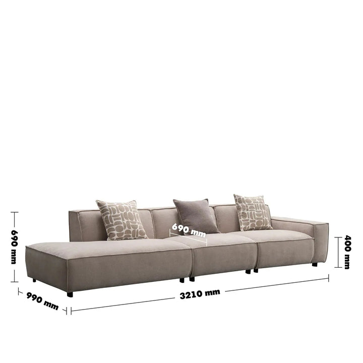 Minimalist mixed weave fabric 5 seater sofa glade size charts.