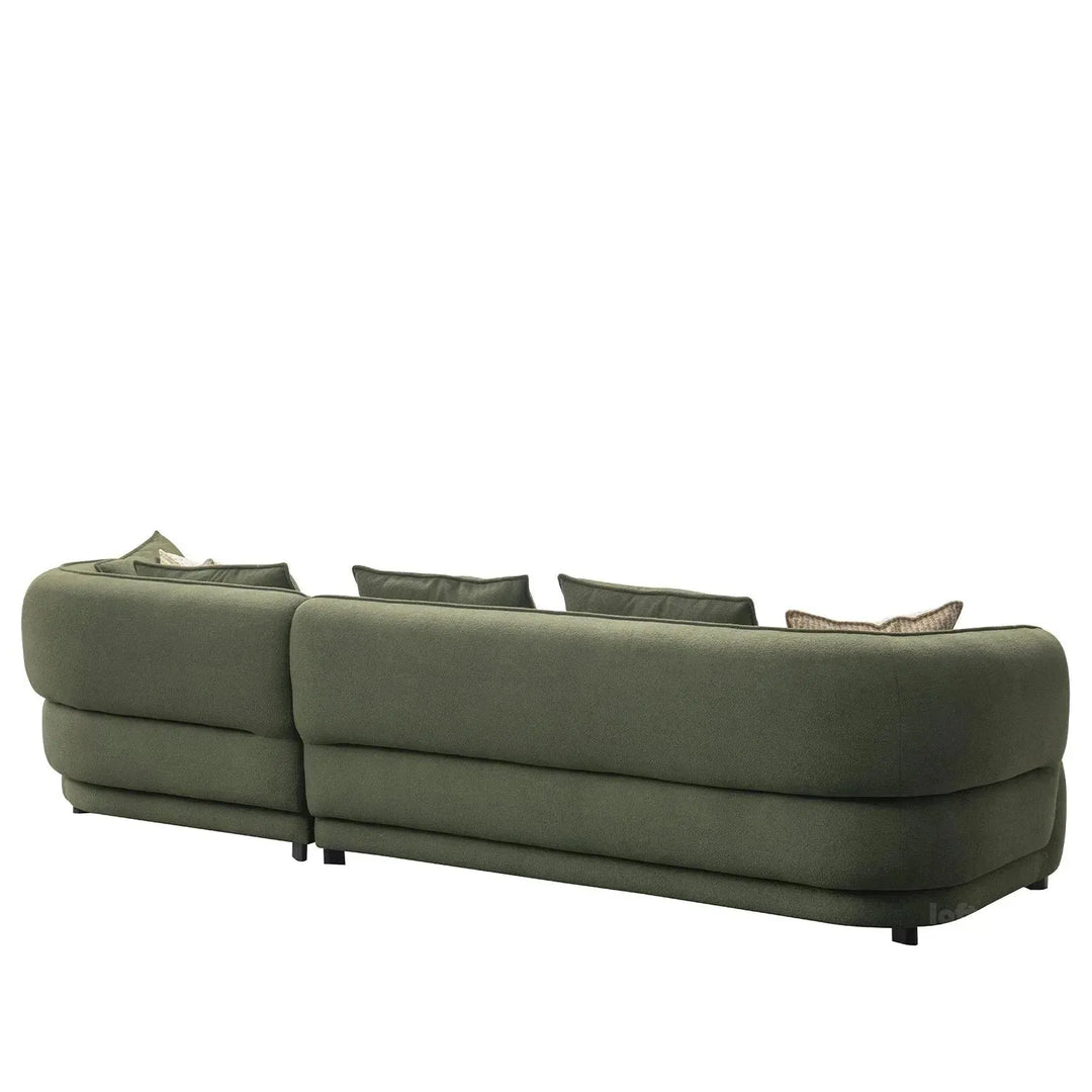 Modern sherpa fabric l shape sectional sofa fores 3+l material variants.
