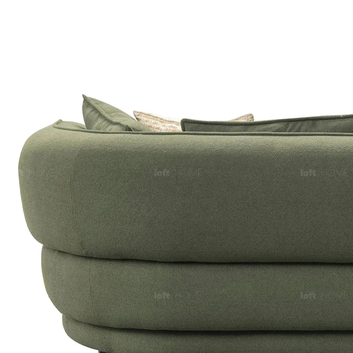 Modern sherpa fabric l shape sectional sofa fores 3+l in details.