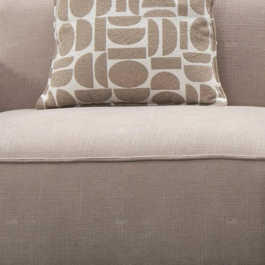 Minimalist mixed weave fabric l shape sectional sofa glade 3+ottoman+l environmental situation.