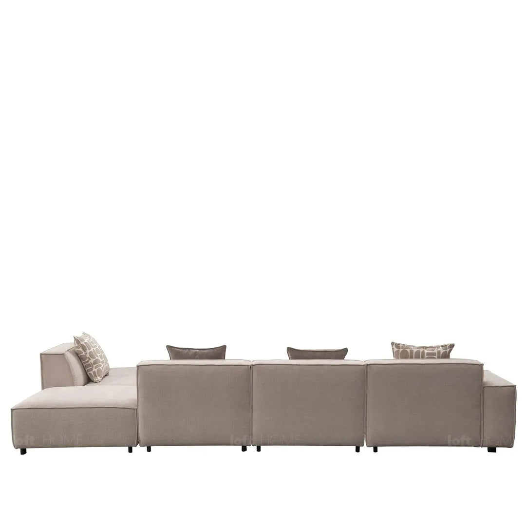 Minimalist mixed weave fabric l shape sectional sofa glade 3+ottoman+l color swatches.