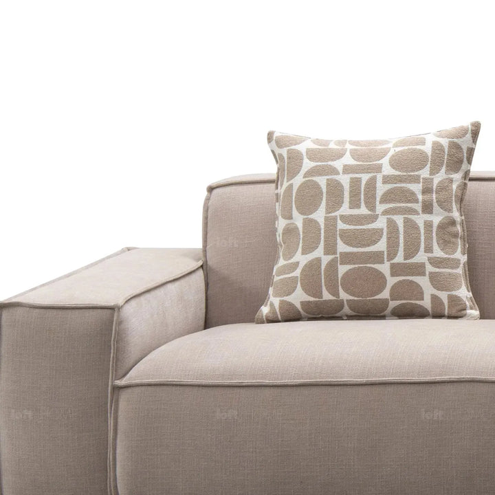 Minimalist mixed weave fabric l shape sectional sofa glade 3+ottoman+l with context.