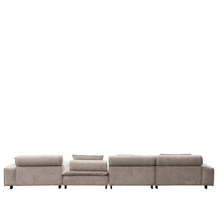 Modern mixed weave fabric l shape sectional sofa aumn 4+l color swatches.